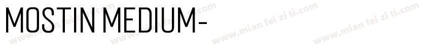 Mostin Medium字体转换